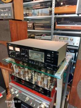 Preview: Philips N 5748 Tapedeck, das Größte der Serie  von 1981 ! 3-Kopf, Metalband,  schwarz, 19"